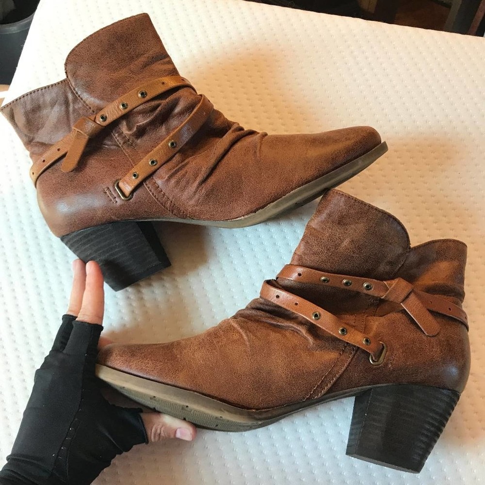 Roma Faux Leather Ankle Boots 10m